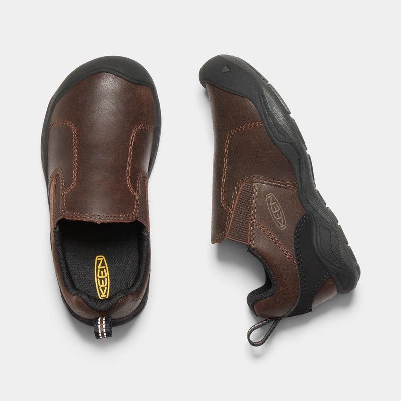 Keen Jasper - Çocuk Slip-on Ayakkabı - Koyu Kahverengi - Turkey (394182UXB)